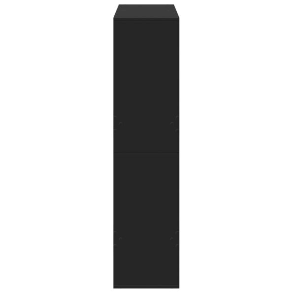 vidaXL Knižnica čierna 100x33x135 cm kompozitné drevo – Obrázok 5