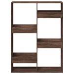vidaXL Knižnica hnedý dub 100x33x135 cm kompozitné drevo – Obrázok 4