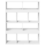 vidaXL Deliaca stena biela 100x33x125,5 cm kompozitné drevo – Obrázok 4