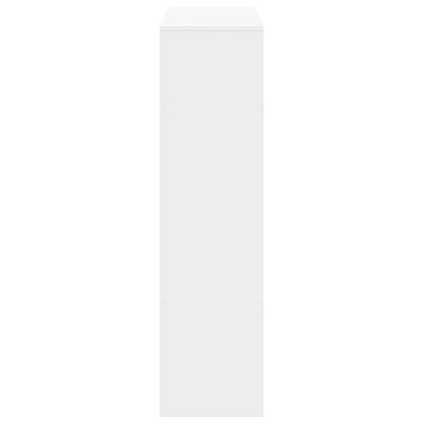 vidaXL Deliaca stena biela 100x33x125,5 cm kompozitné drevo – Obrázok 5