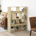 vidaXL Deliaca stena dub sonoma 100x33x125,5 cm kompozitné drevo