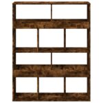 vidaXL Deliaca stena dymový dub 100x33x125,5 cm kompozitné drevo – Obrázok 4