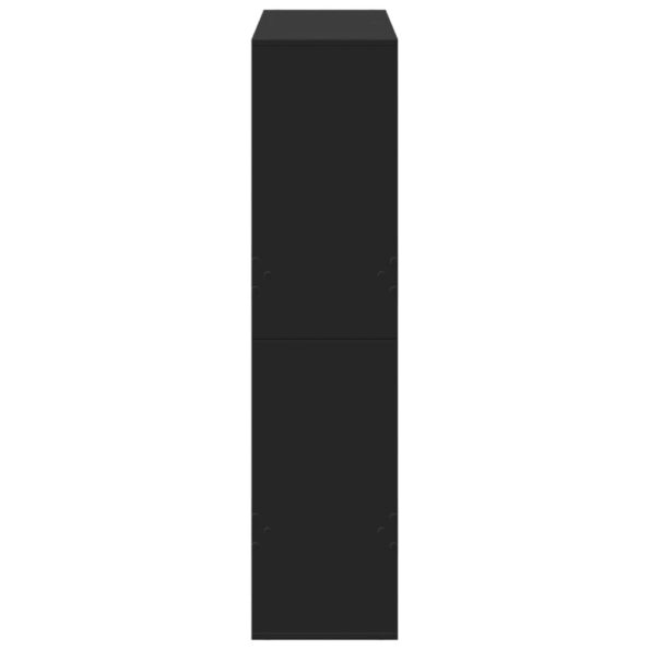 vidaXL Deliaca stena čierna 100x33x135 cm kompozitné drevo – Obrázok 5