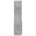 vidaXL Vysoká skrinka betónovo sivá 92x33x140 cm kompozitné drevo – Obrázok 6