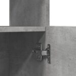 vidaXL Vysoká skrinka betónovo sivá 92x33x140 cm kompozitné drevo – Obrázok 10