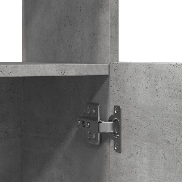 vidaXL Vysoká skrinka betónovo sivá 92x33x140 cm kompozitné drevo – Obrázok 10