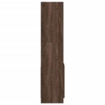 vidaXL Vysoká skrinka hnedý dub 92x33x140 cm kompozitné drevo – Obrázok 6