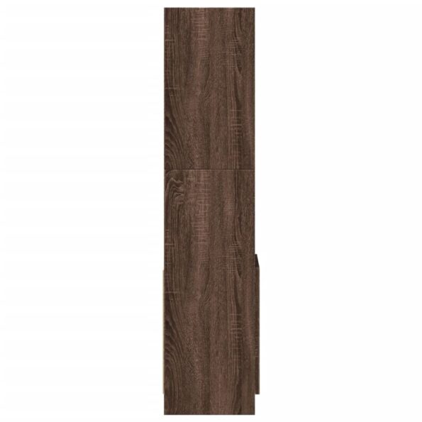 vidaXL Vysoká skrinka hnedý dub 92x33x140 cm kompozitné drevo – Obrázok 6