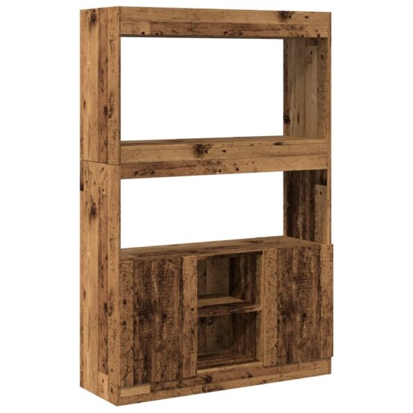 VXL8721158405715_a_en_hd_1.jpg vidaXL Vysoká skrinka staré drevo 92x33x140 cm kompozitné drevo – Obrázok 2