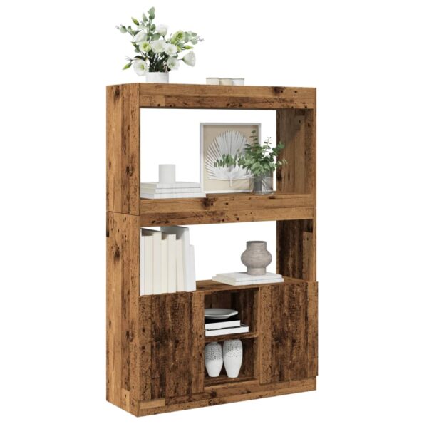 VXL8721158405715_g_en_hd_2.jpg vidaXL Vysoká skrinka staré drevo 92x33x140 cm kompozitné drevo – Obrázok 4