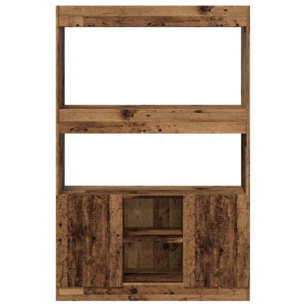 VXL8721158405715_g_en_hd_3.jpg vidaXL Vysoká skrinka staré drevo 92x33x140 cm kompozitné drevo – Obrázok 5