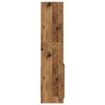 vidaXL Vysoká skrinka staré drevo 92x33x140 cm kompozitné drevo – Obrázok 6