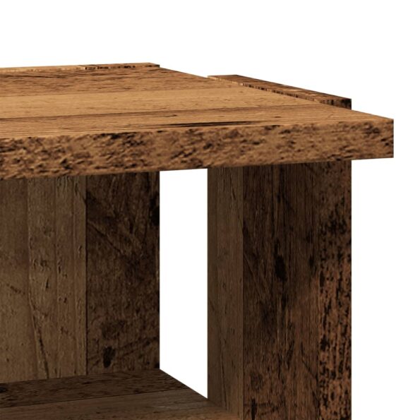 vidaXL Skrinky na topánky 2 ks staré drevo 28x27x102 cm kompoz. drevo – Obrázok 7