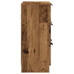 vidaXL Komoda staré drevo 60x30x70 cm kompozitné drevo – Obrázok 5