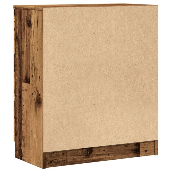 vidaXL Komoda staré drevo 60x30x70 cm kompozitné drevo – Obrázok 6