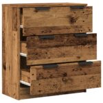 vidaXL Komoda staré drevo 60x30x70 cm kompozitné drevo – Obrázok 7