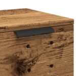 vidaXL Komoda staré drevo 60x30x70 cm kompozitné drevo – Obrázok 8