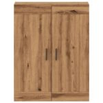 vidaXL Nástenná skrinka dub artisian 69,5x34x90 cm kompozitné drevo – Obrázok 4