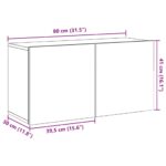 vidaXL TV skrinka nástenná staré drevo 80x30x41 cm – Obrázok 12