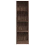 vidaXL Knižnica hnedý dub 40x24x143 cm kompozitné drevo – Obrázok 4