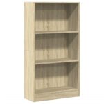 vidaXL Knižnica dub sonoma 60x24x109 cm kompozitné drevo – Obrázok 2