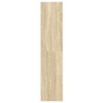 vidaXL Knižnica dub sonoma 60x24x109 cm kompozitné drevo – Obrázok 5