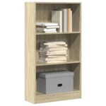 vidaXL Knižnica dub sonoma 60x24x109 cm kompozitné drevo