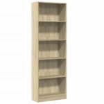 vidaXL Knižnica dub sonoma 60x24x176 cm kompozitné drevo – Obrázok 2