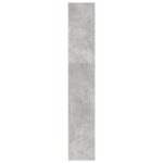 vidaXL Knižnica betónovo sivá 80x24x143 cm kompozitné drevo – Obrázok 5