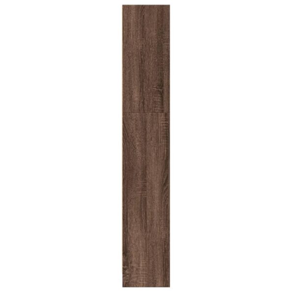 vidaXL Knižnica hnedý dub 80x24x143 cm kompozitné drevo – Obrázok 5