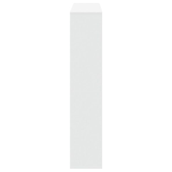 vidaXL Knižnica biela 132x29x141,5 cm kompozitné drevo – Obrázok 6