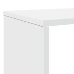vidaXL Knižnica biela 132x29x141,5 cm kompozitné drevo – Obrázok 9