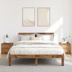 vidaXL Nočné stolíky 2 ks staré drevo 40x30x40 cm kompozitné drevo – Obrázok 3