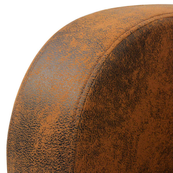 vidaXL Kreslo, hnedé, umelý semiš – Obrázok 4