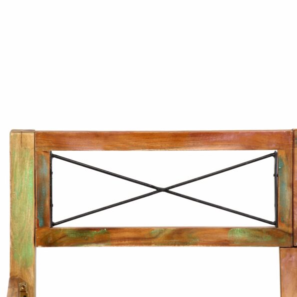 vidaXL Posteľný rám, recyklovaný masív 140x200 cm – Obrázok 7