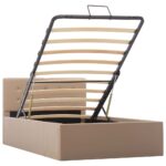 vidaXL Hydraulický posteľný rám+úložný priestor, umelá koža 90x200 cm – Obrázok 2