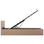 vidaXL Hydraulický posteľný rám+úložný priestor, umelá koža 90x200 cm – Obrázok 6