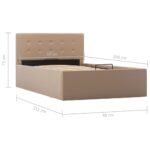 vidaXL Hydraulický posteľný rám+úložný priestor, umelá koža 90x200 cm – Obrázok 10