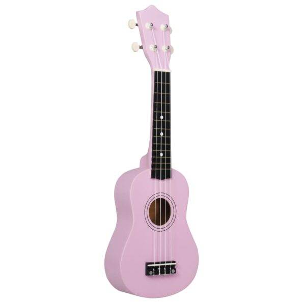 vidaXL Sopránové ukulele s taškou pre deti ružové 21" – Obrázok 5