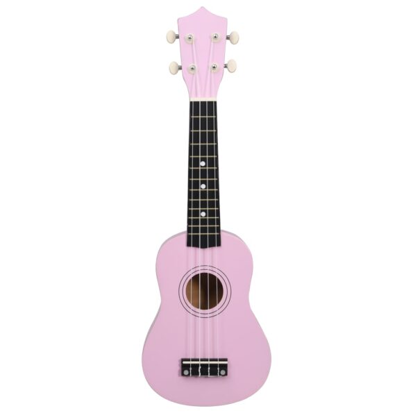 vidaXL Sopránové ukulele s taškou pre deti ružové 21" – Obrázok 6