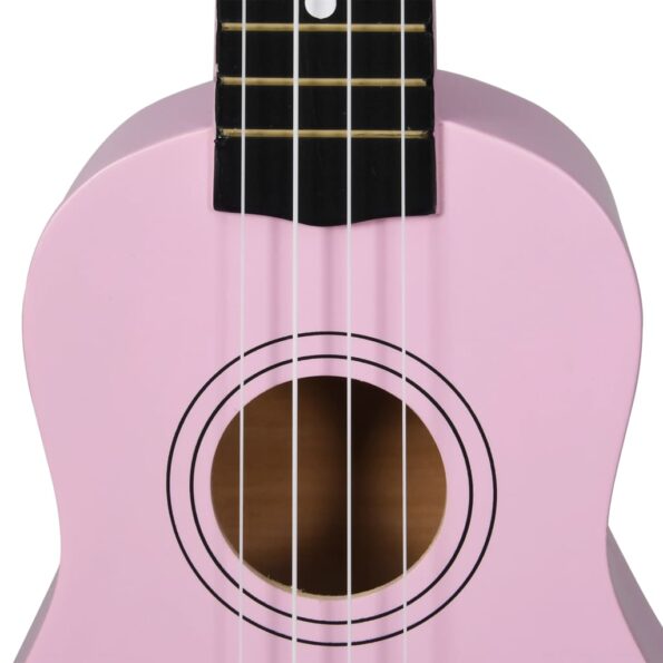 vidaXL Sopránové ukulele s taškou pre deti ružové 21" – Obrázok 9