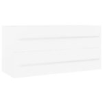 vidaXL Skrinka pod umývadlo, biela 100x38,5x48 cm, kompozitné drevo – Obrázok 2