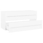 vidaXL Skrinka pod umývadlo, biela 100x38,5x48 cm, kompozitné drevo – Obrázok 4