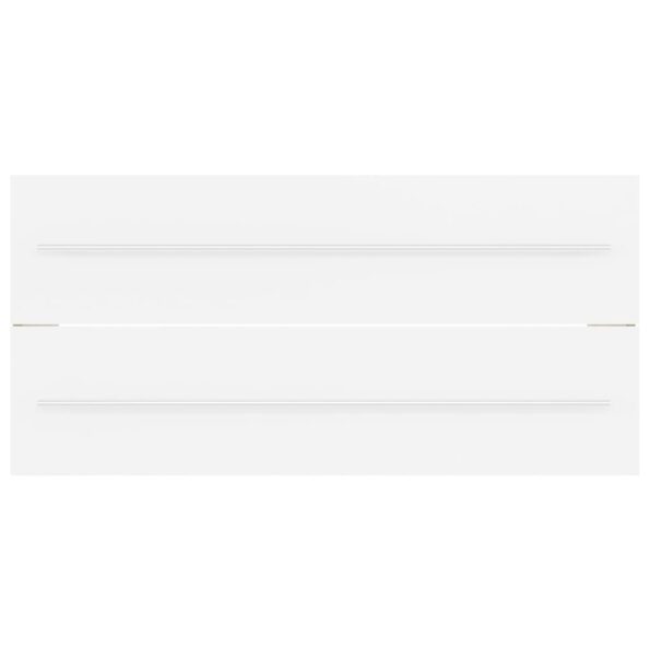 vidaXL Skrinka pod umývadlo, biela 100x38,5x48 cm, kompozitné drevo – Obrázok 5
