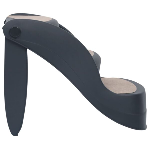 vidaXL Skladacie 3-stupňové schody pre psa tmavosivé – Obrázok 4