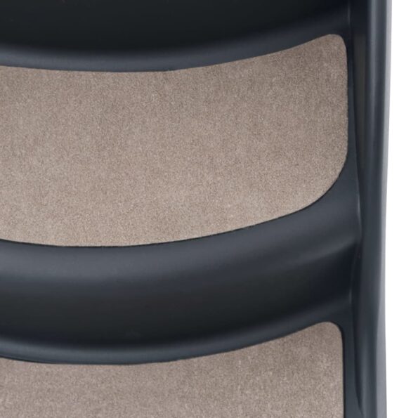 vidaXL Skladacie 3-stupňové schody pre psa tmavosivé – Obrázok 7