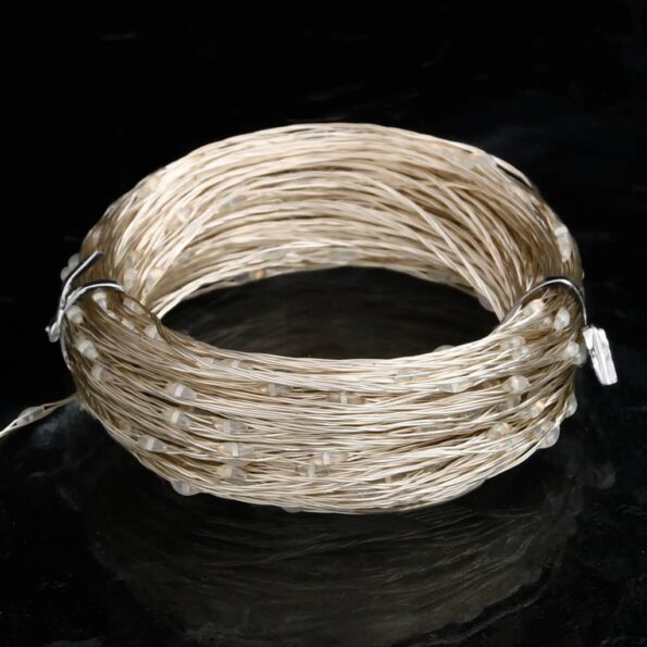 vidaXL LED mikro svetelná reťaz 40 m 400 LED modrá 8 funkcií – Obrázok 4