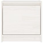 vidaXL Nočný stolík biely 40x30,5x40 cm borovicový masív – Obrázok 5