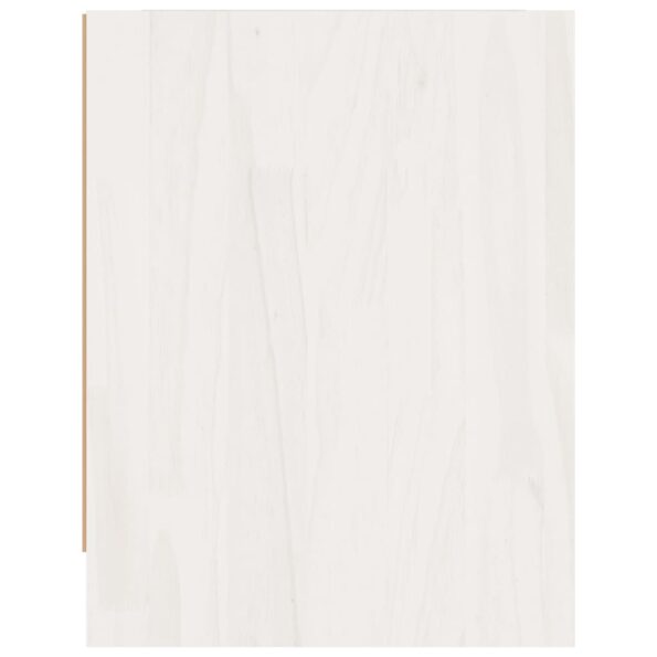vidaXL Nočný stolík biely 40x30,5x40 cm borovicový masív – Obrázok 6