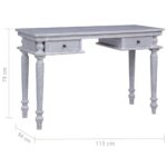 vidaXL Písací stôl 115x50x78 cm masívne mahagónové drevo – Obrázok 9